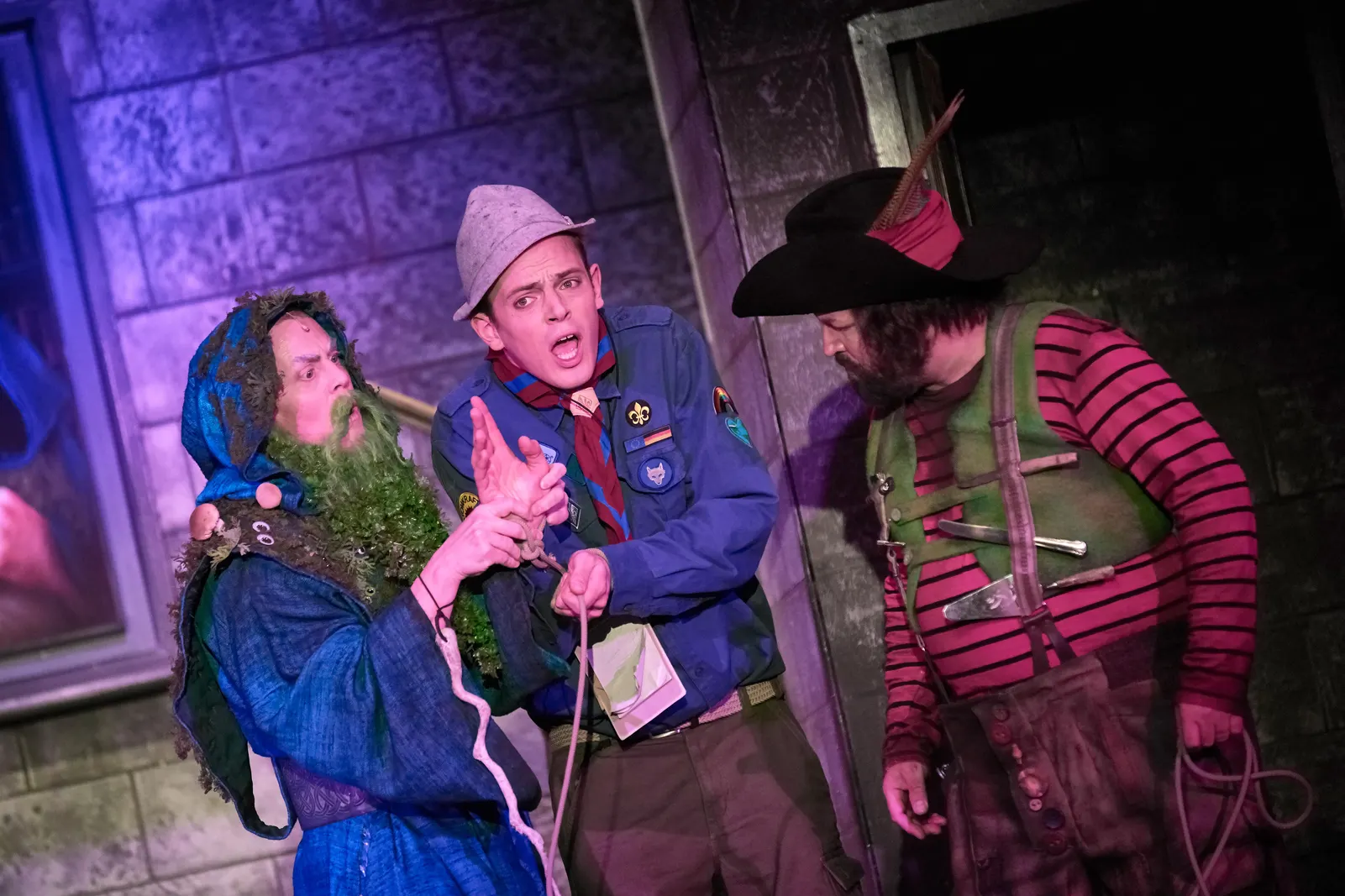 DER RÄUBER HOTZENPLOTZ von Otfried Preußler Spielzeit 2018/2019 / Premiere: 29.11.2018 Marius Hubel, Daniel Kozian, Andreas Klaue Foto: Martin Sigmund