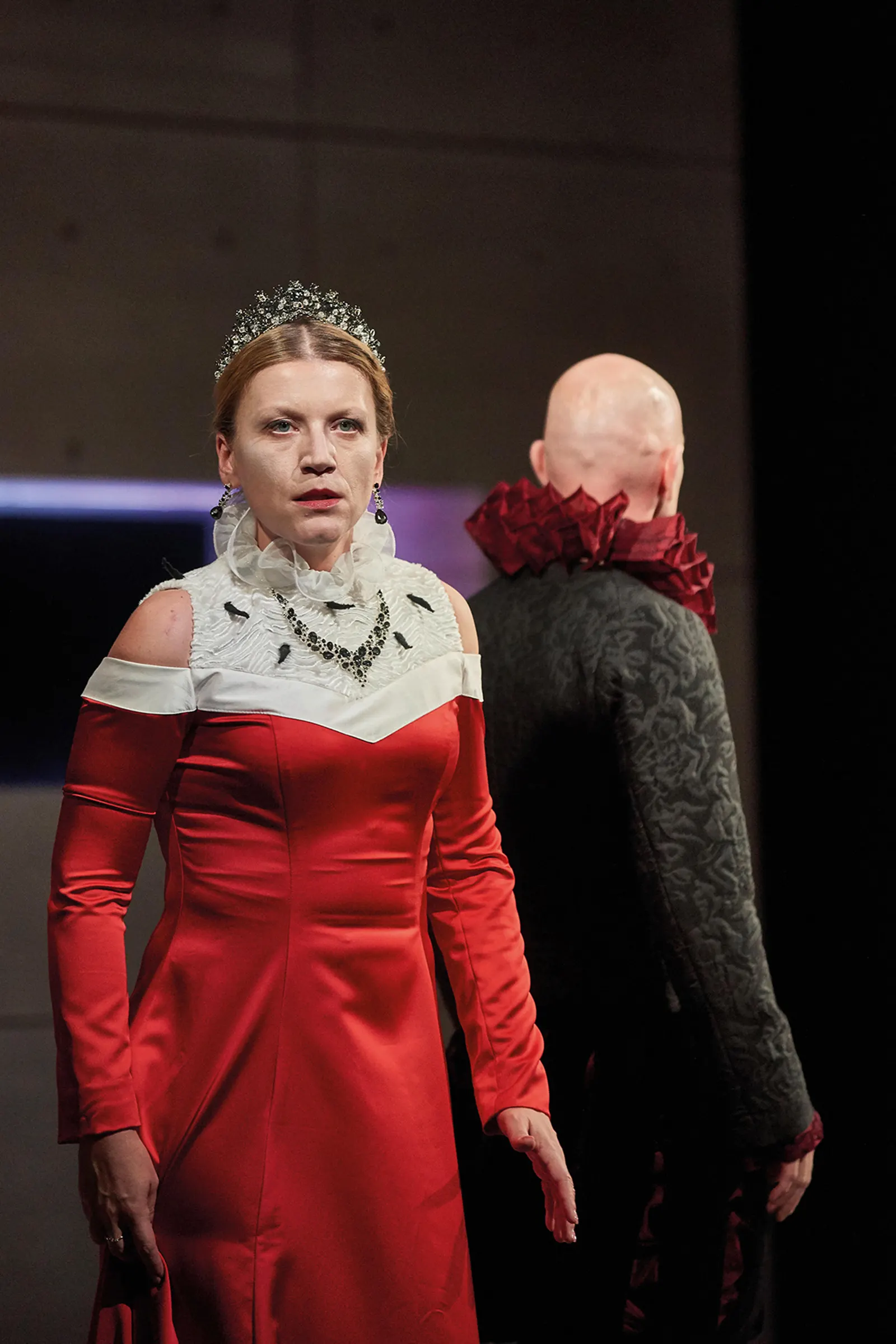 MARIA STUART Trauerspiel in fünf Akten Spielzeit 2018/2019 / Premiere: 14.9.2018 Franziska Beyer, Gunnar Blume Foto: Martin Sigmund