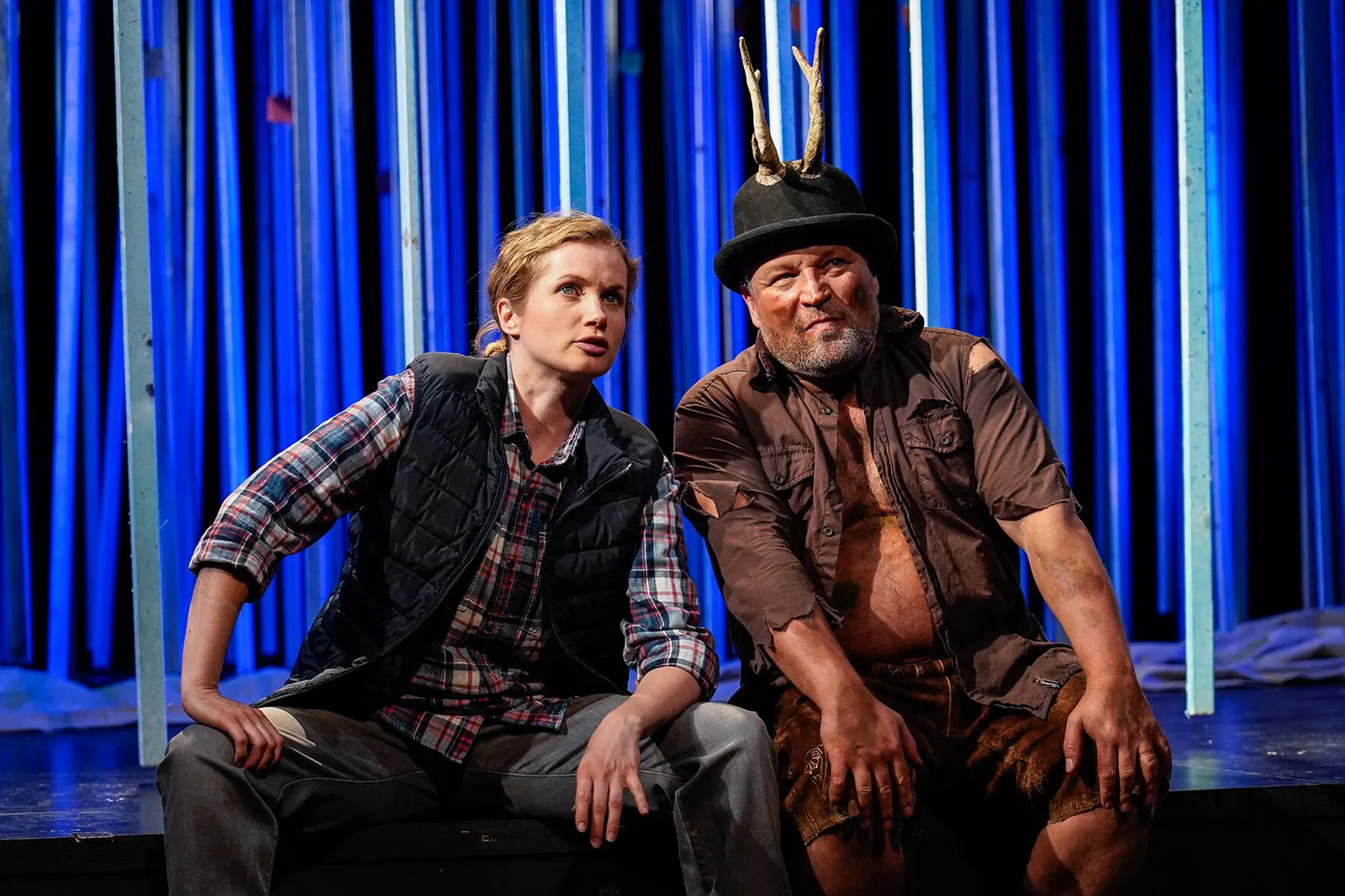 WIE ES EUCH GEFÄLLT Neufassung von Carl Philip von Maldeghem Spielzeit 2018/2019 / Premiere: 26.04.2019 Cornelia Gröschel, Andreas Klaue Foto: Tobias Metz