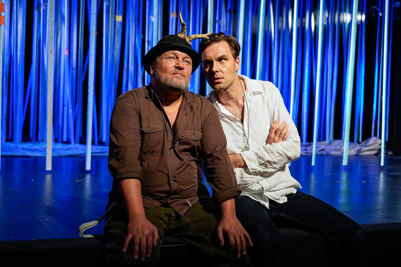WIE ES EUCH GEFÄLLT Neufassung von Carl Philip von Maldeghem Spielzeit 2018/2019 / Premiere: 26.04.2019 Andreas Klaue, Daniel Tille Foto: Tobias Metz
