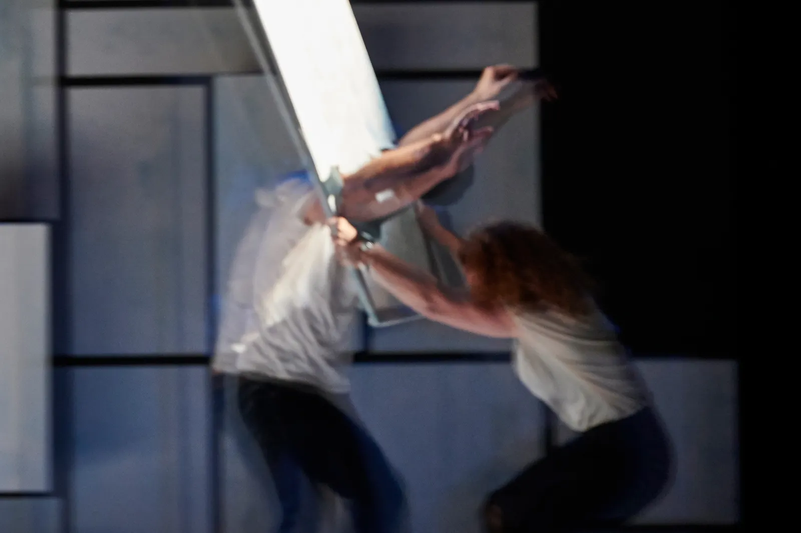 NUR DREI WORTE Schauspiel von Joanna Murray-Smith Spielzeit 2021/2022 / Premiere: 04.02.2022 René Steinke, Lisa Wildmann Foto: Martin Sigmund