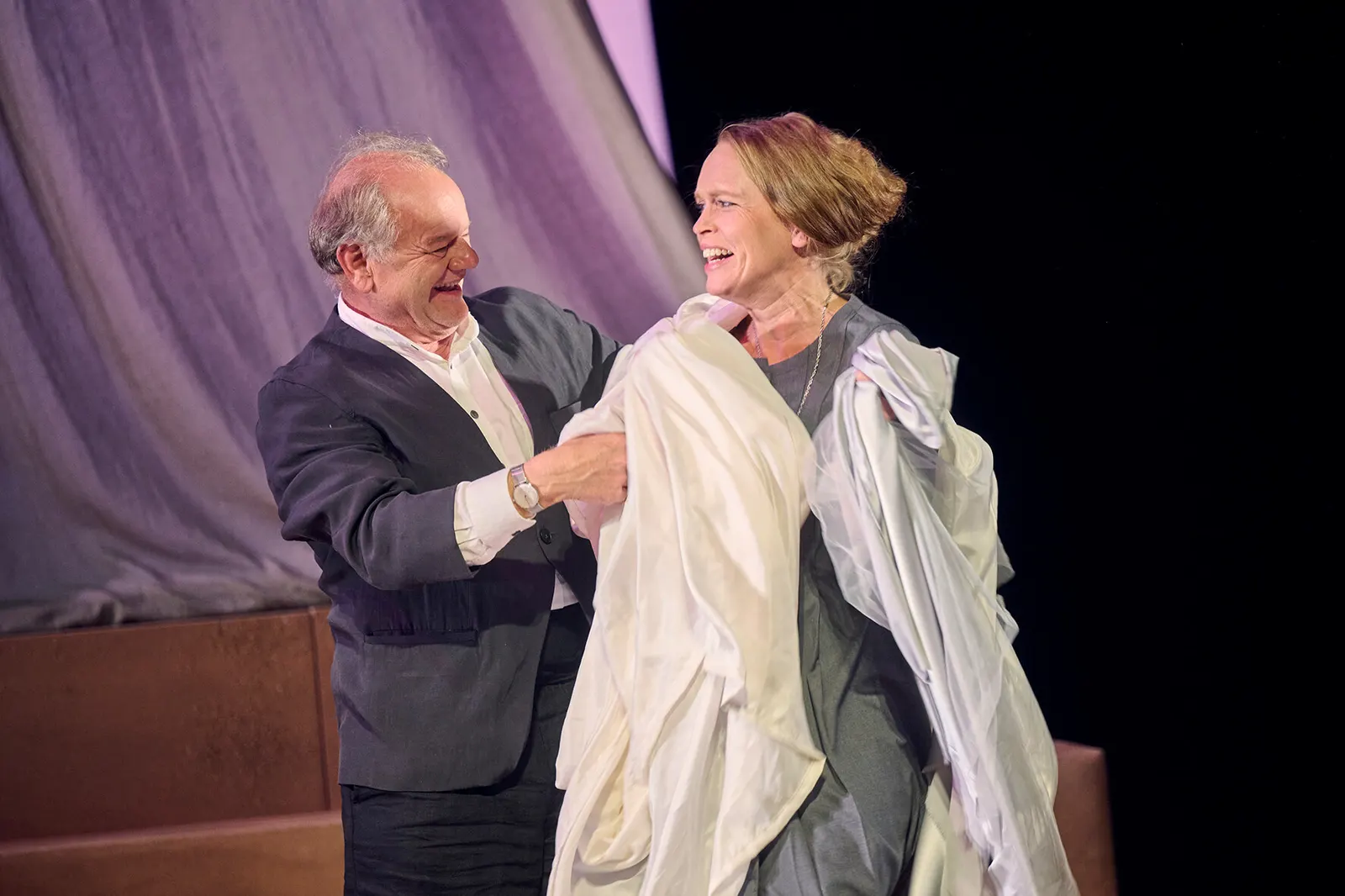 NATHAN DER WEISE Ein dramatisches Gedicht von G. E. Lessing Spielzeit 2026/2027 / Premiere: 30.10.2026 Gottfried Breitfuß, Stefanie Klimkait Foto: Martin Sigmund