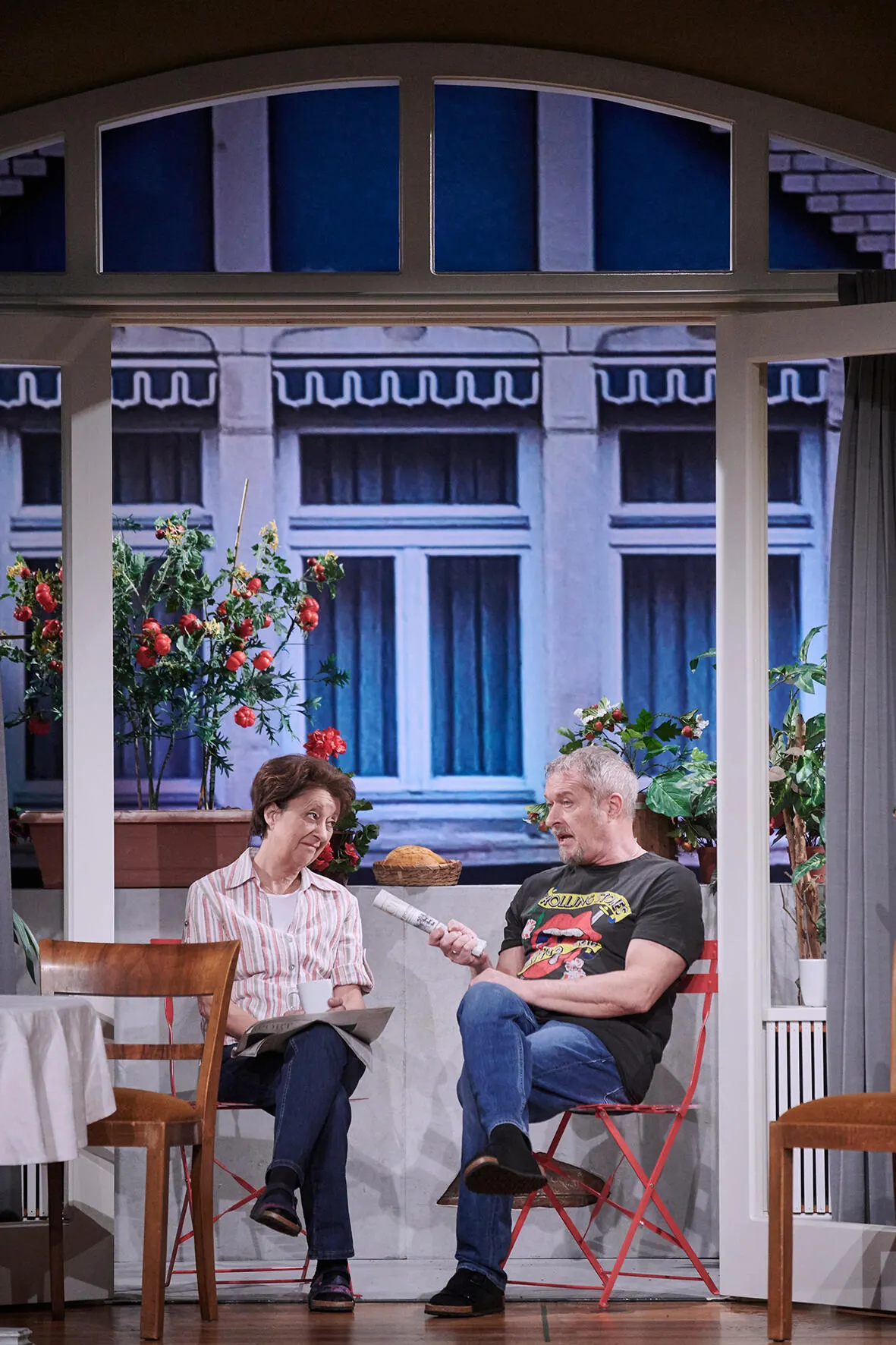 KOI AUSKOMMA MIT DEM EINKOMMA Komödie von Fritz Wempner Schwäbische Fassung Monika Hirschle Spielzeit 2019/2020 / Premiere: 17.1.2020 Monika Hirschle, Reinhold Weiser Foto: Martin …