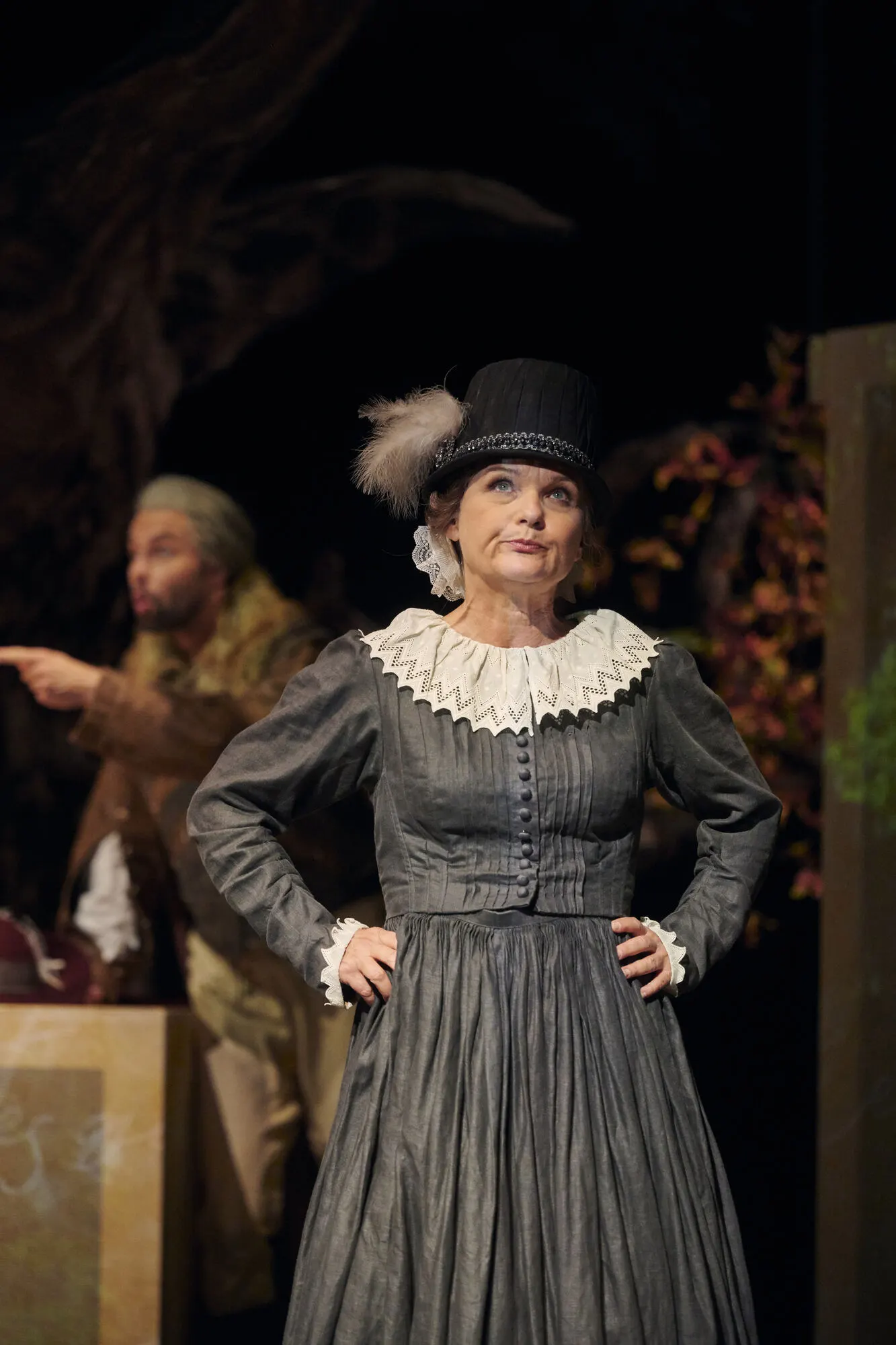 CYRANO DE BERGERAC Romantische Komödie von Edmond Rostand Spielzeit 2022/2023 / Premiere: 16.9.2022 Daniel Tille, Annette Mayer Foto: Martin Sigmund