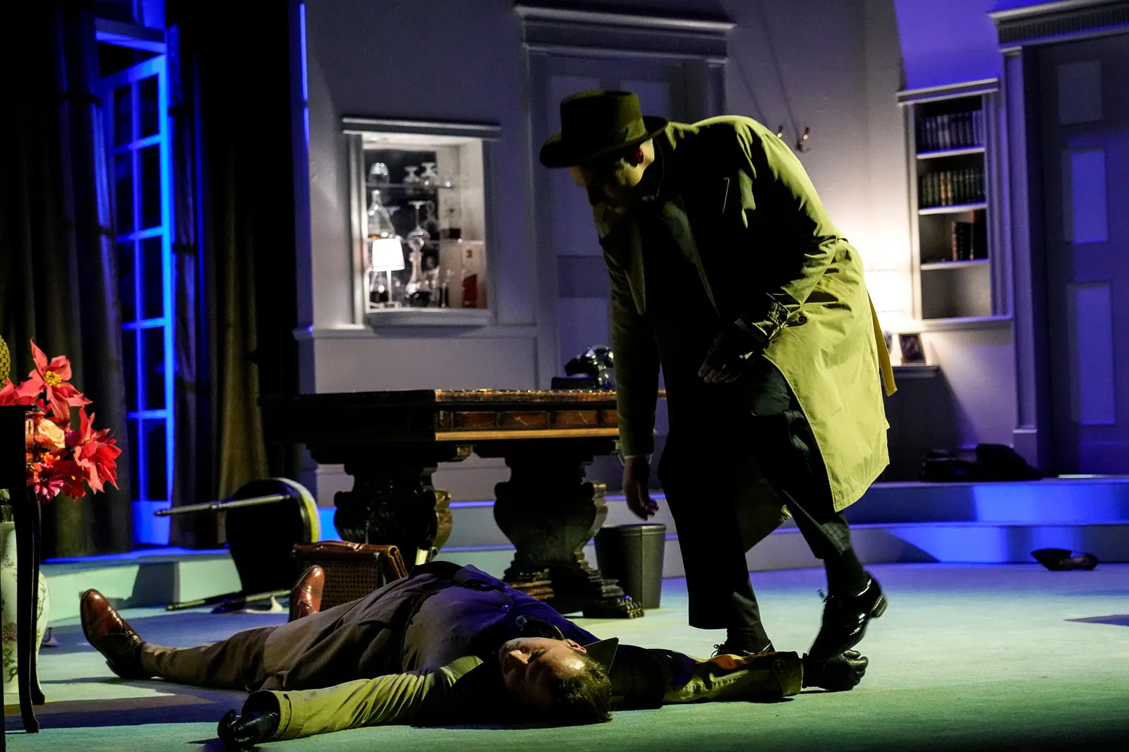 BEI ANRUF - MORD Ein Kriminalstück von Frederick Knott Spielzeit 2022/2023 / Premiere: 17.3.2023 Paul Schaeffer, Thomas Halle Foto: Tobias Metz