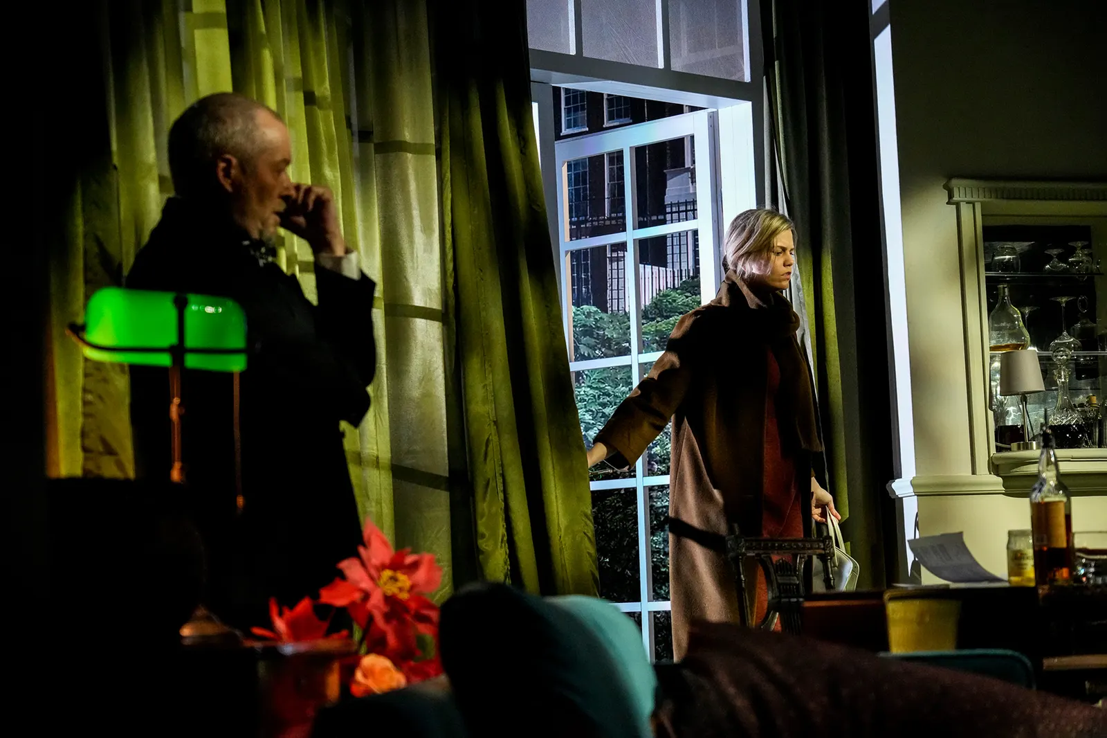 BEI ANRUF - MORD Ein Kriminalstück von Frederick Knott Spielzeit 2022/2023 / Premiere: 17.3.2023 Reinhold Weiser, Kristin Hansen Foto: Tobias Metz