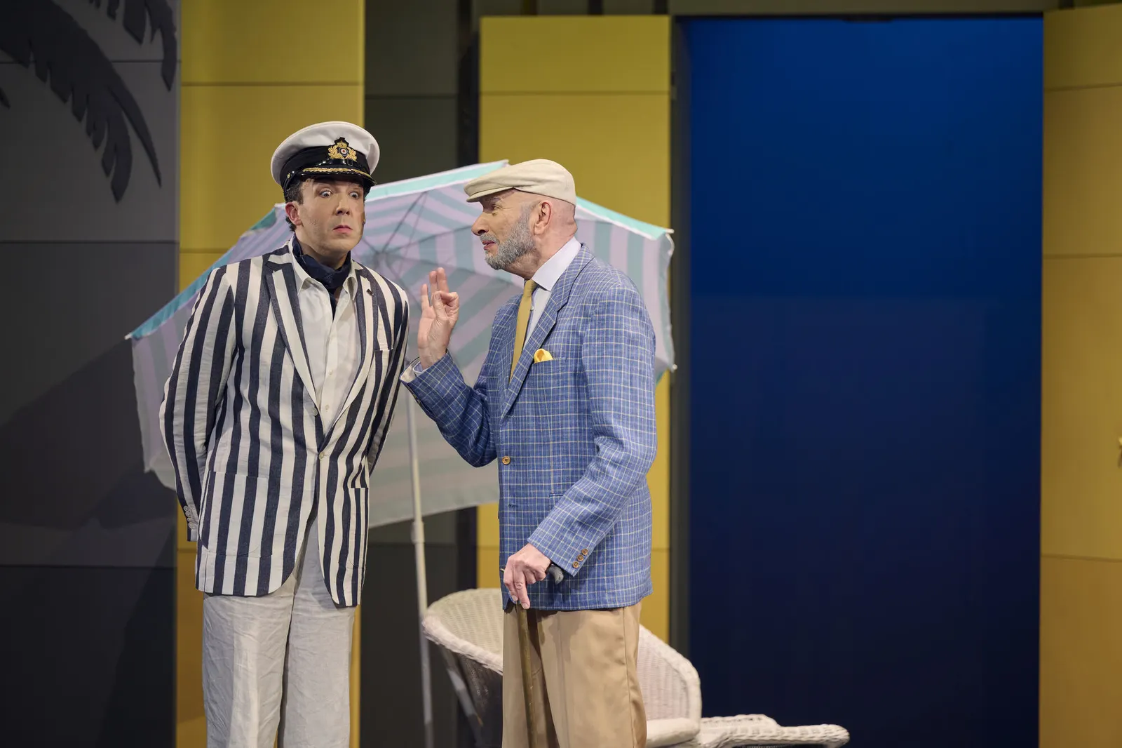 SUGAR Musical von Peter Stone (Buch), Jule Styne (Musik), Bob Merrill (Liedtexte) Spielzeit 2022/2023 / Premiere: 9.12.2022 Samuel Schürmann, Ralph Morgenstern Foto: Martin Sigmund