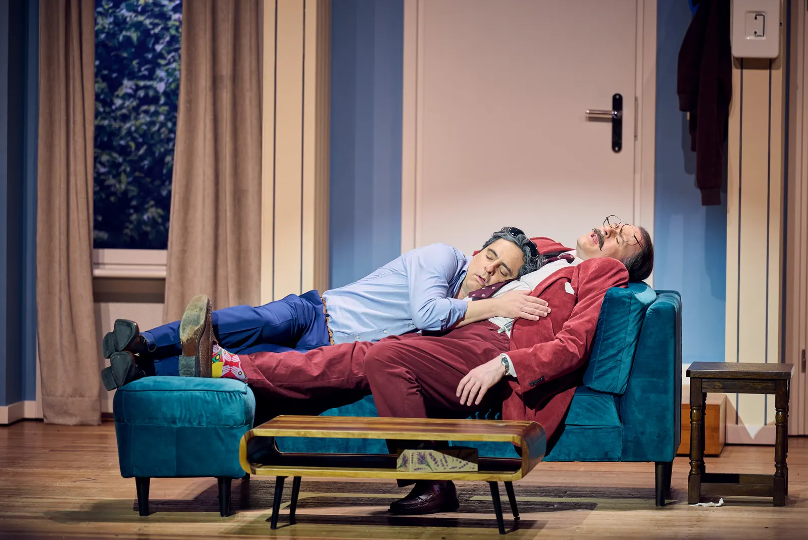 S GELD LIEGT UFF DR BANK Komödie von Curth Flatow / Schwäbisch von Monika Hirschle Spielzeit 2025/2026 / Premiere: 15.5.2026 Jörg Pauly, Stefan Müller-Doriat Foto: Martin Sigmund