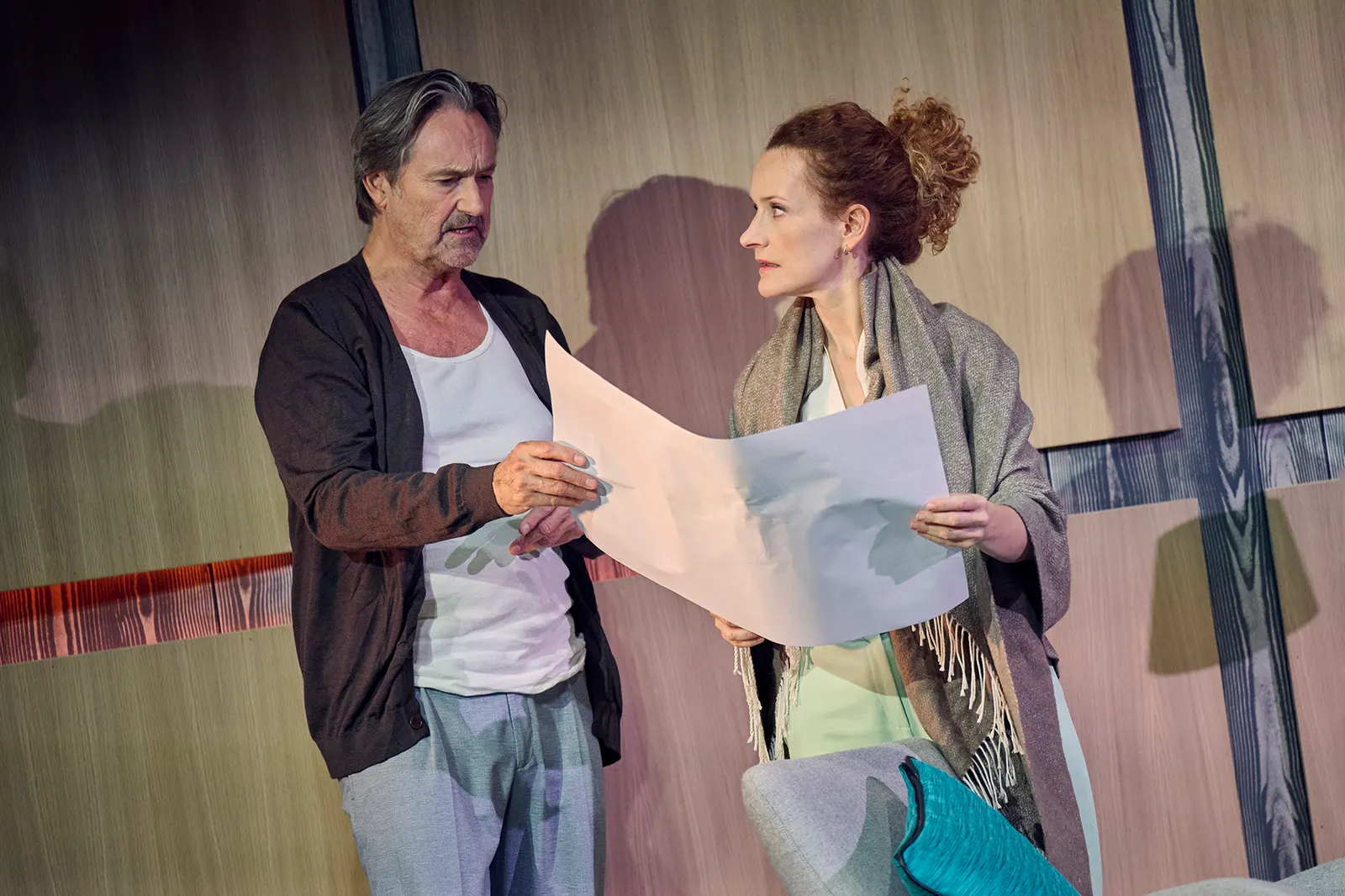 BLIND Schauspiel von Lot Vekemans Spielzeit 2025/2026 / Premiere: 19.9.2025 Helmut Zierl, Lisa Wildmann Foto: Martin Sigmund