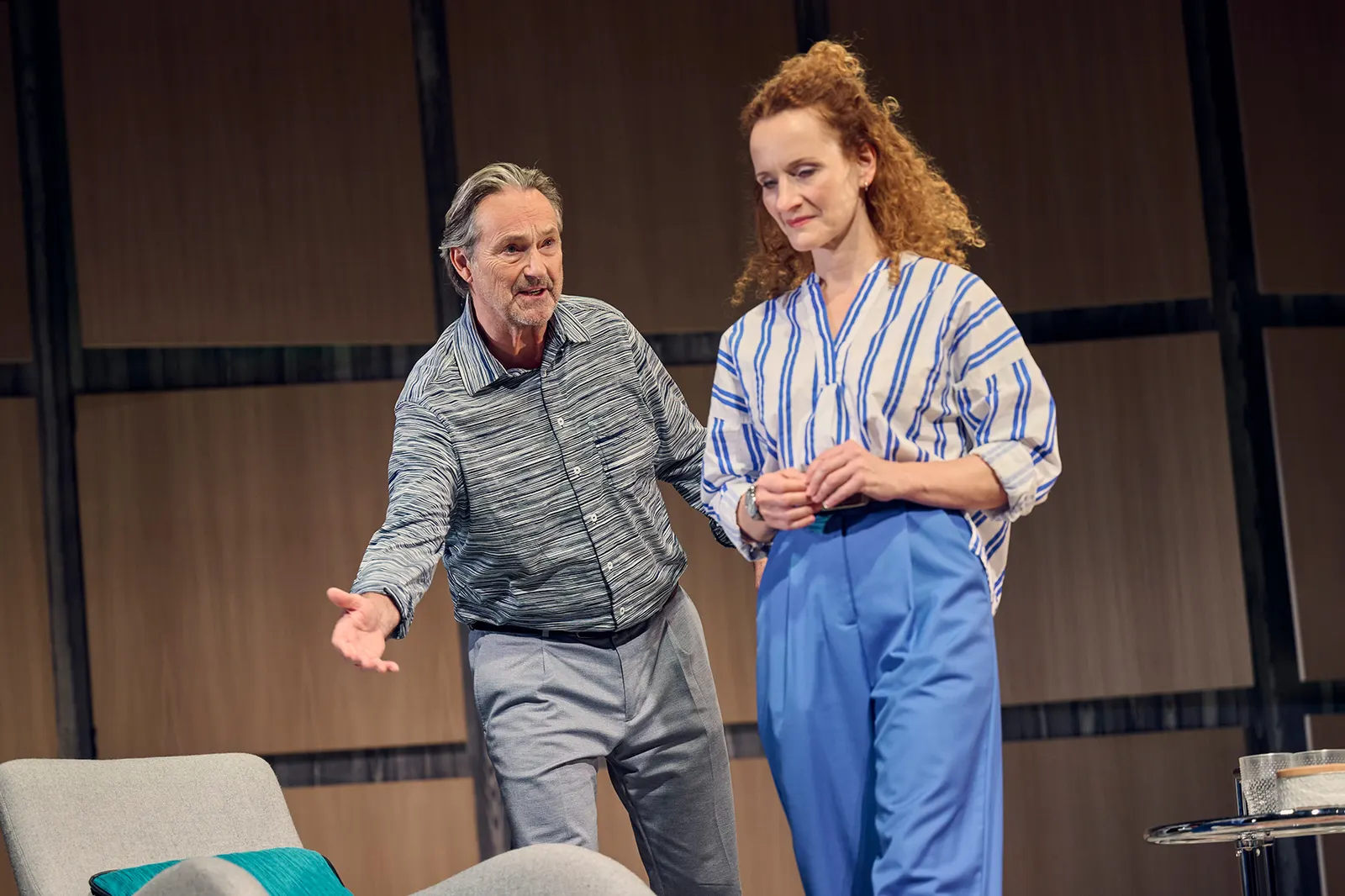 BLIND Schauspiel von Lot Vekemans Spielzeit 2025/2026 / Premiere: 19.9.2025 Helmut Zierl, Lisa Wildmann Foto: Martin Sigmund
