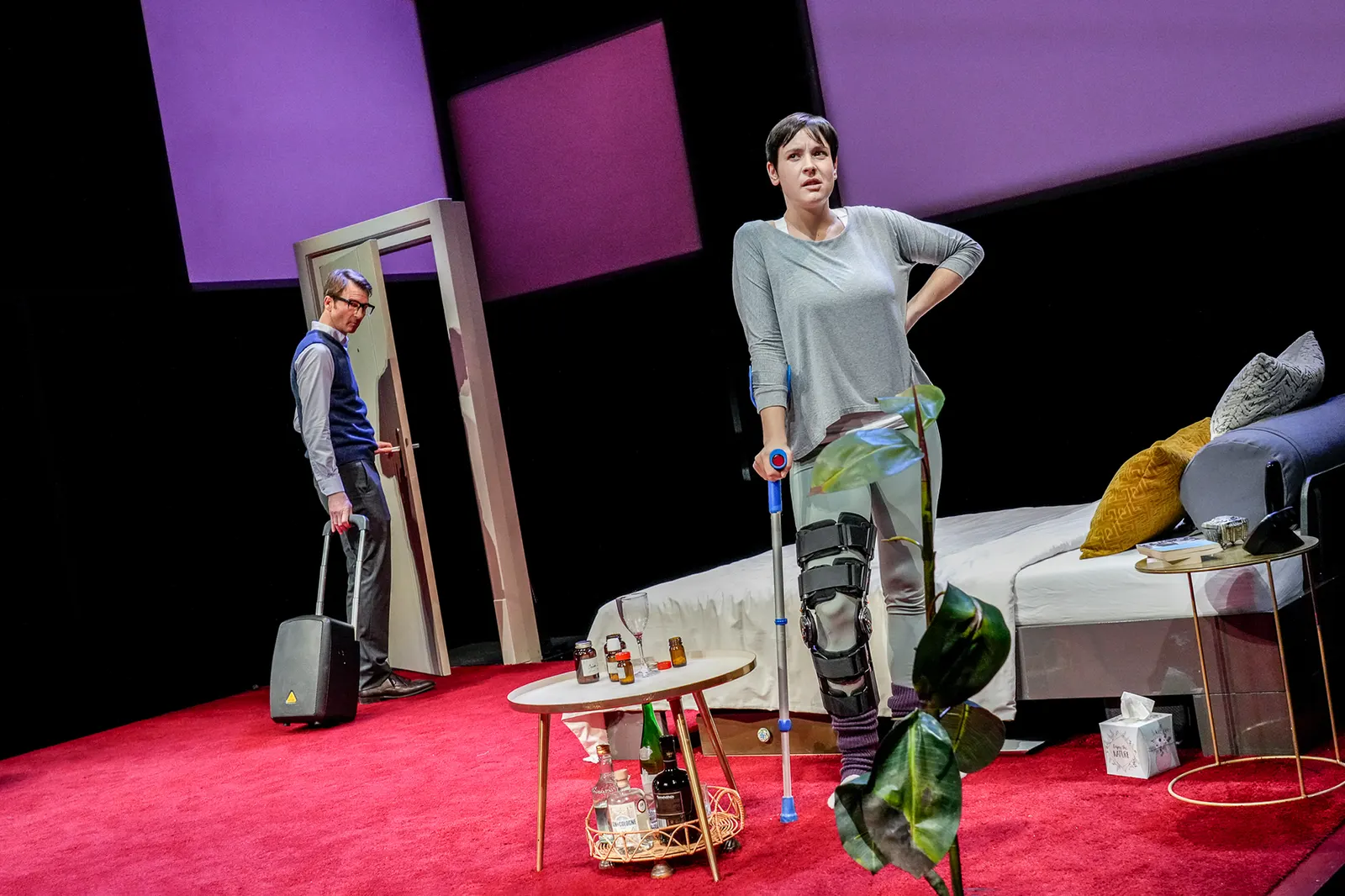 DIE TANZSTUNDE Schauspiel von Mark St. Germain Spielzeit 2023/2024 / Premiere: 2.2.2024 Heiko Ruprecht, Klara Pfeiffer Foto: Tobias Metz