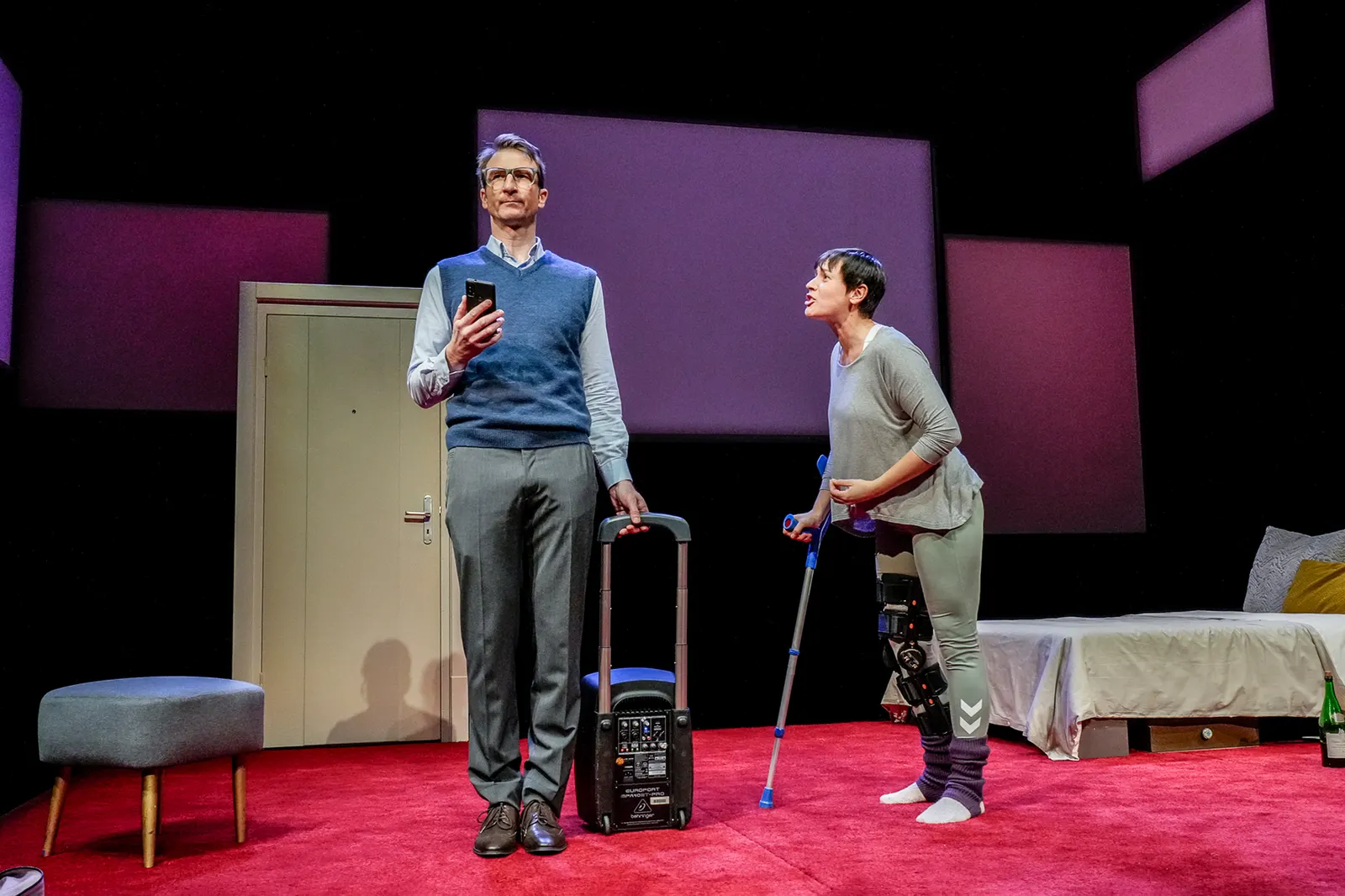 DIE TANZSTUNDE Schauspiel von Mark St. Germain Spielzeit 2023/2024 / Premiere: 2.2.2024 Klara Pfeiffer, Heiko Ruprecht Foto: Tobias Metz