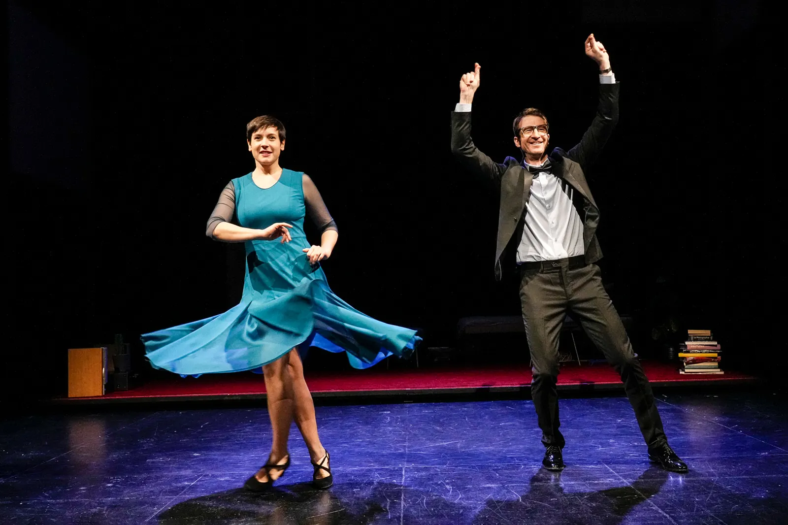 DIE TANZSTUNDE Schauspiel von Mark St. Germain Spielzeit 2023/2024 / Premiere: 2.2.2024 Klara Pfeiffer, Heiko Ruprecht Foto: Tobias Metz