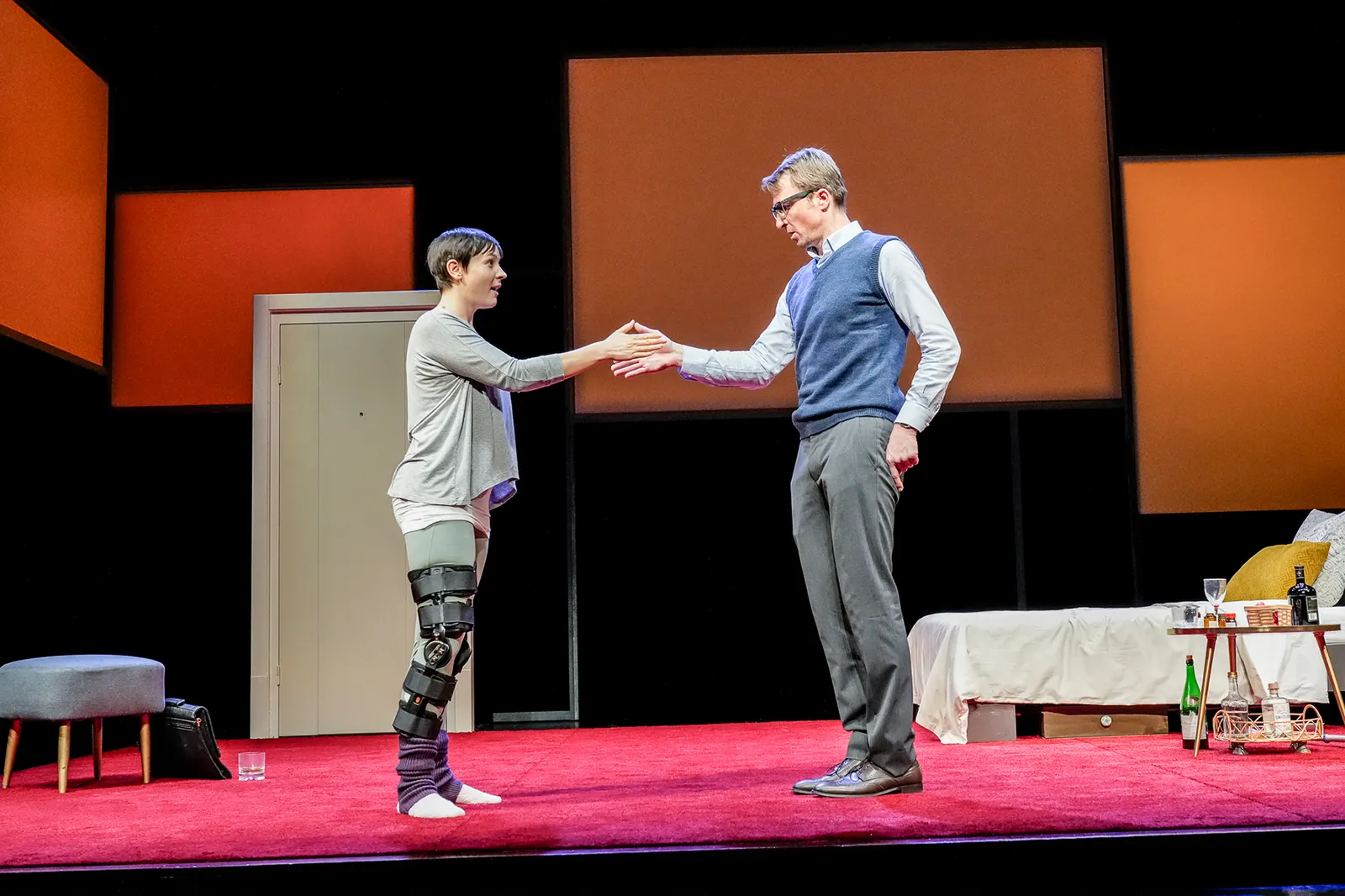 DIE TANZSTUNDE Schauspiel von Mark St. Germain Spielzeit 2023/2024 / Premiere: 2.2.2024 Klara Pfeiffer, Heiko Ruprecht Foto: Tobias Metz