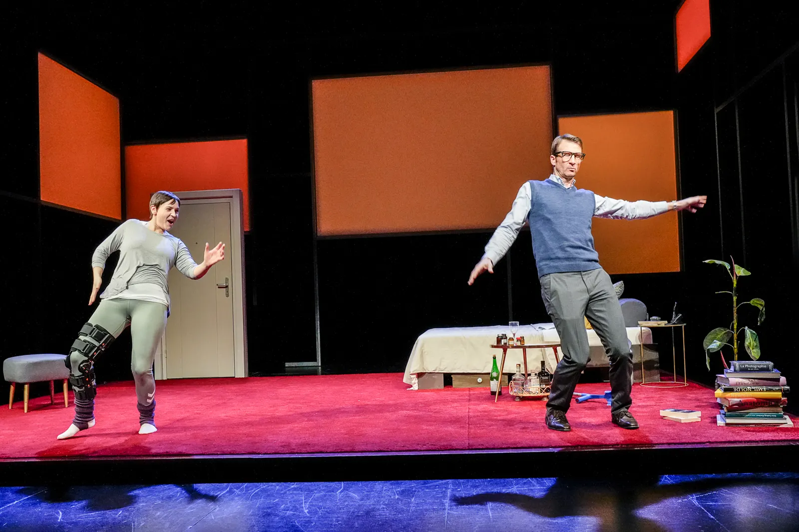 DIE TANZSTUNDE Schauspiel von Mark St. Germain Spielzeit 2023/2024 / Premiere: 2.2.2024 Klara Pfeiffer, Heiko Ruprecht Foto: Tobias Metz