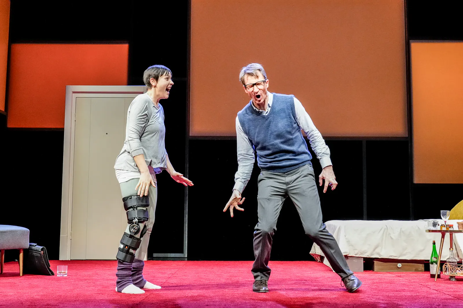 DIE TANZSTUNDE Schauspiel von Mark St. Germain Spielzeit 2023/2024 / Premiere: 2.2.2024 Klara Pfeiffer, Heiko Ruprecht Foto: Tobias Metz