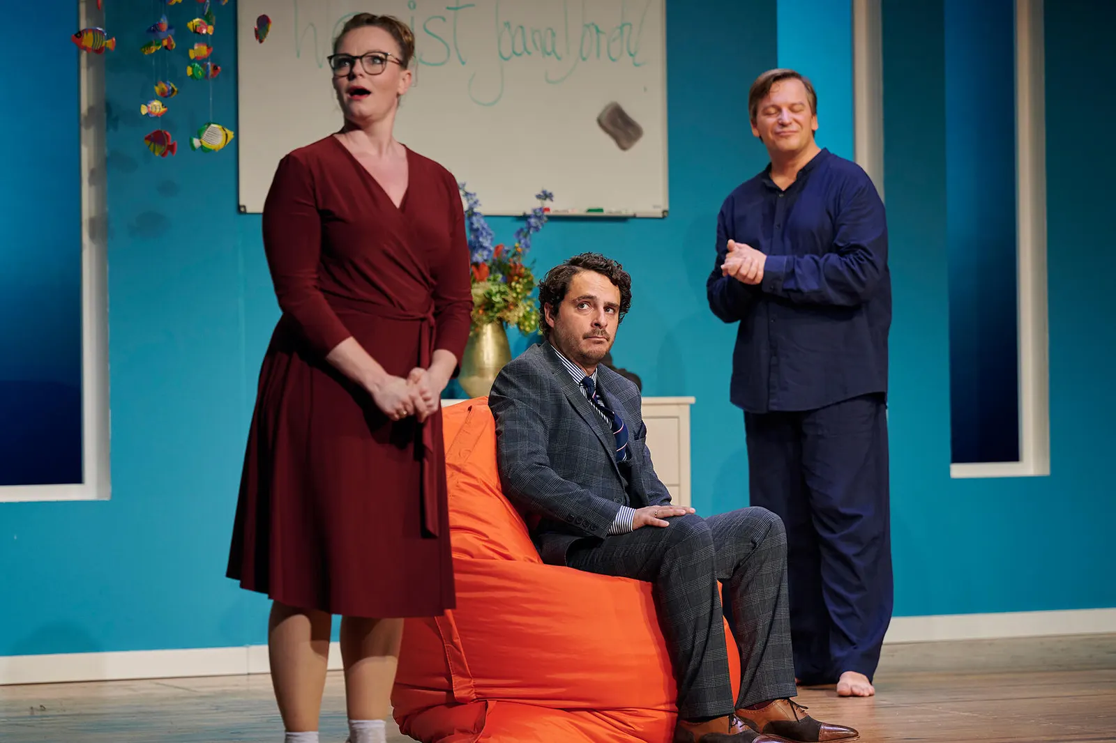 DIE WUNDERÜBUNG Komödie von Daniel Glattauer Spielzeit 2020/2021 / Premiere: 25.9.2020 Diana Gantner, Jörg Pauly, Martin König Foto: Martin Sigmund