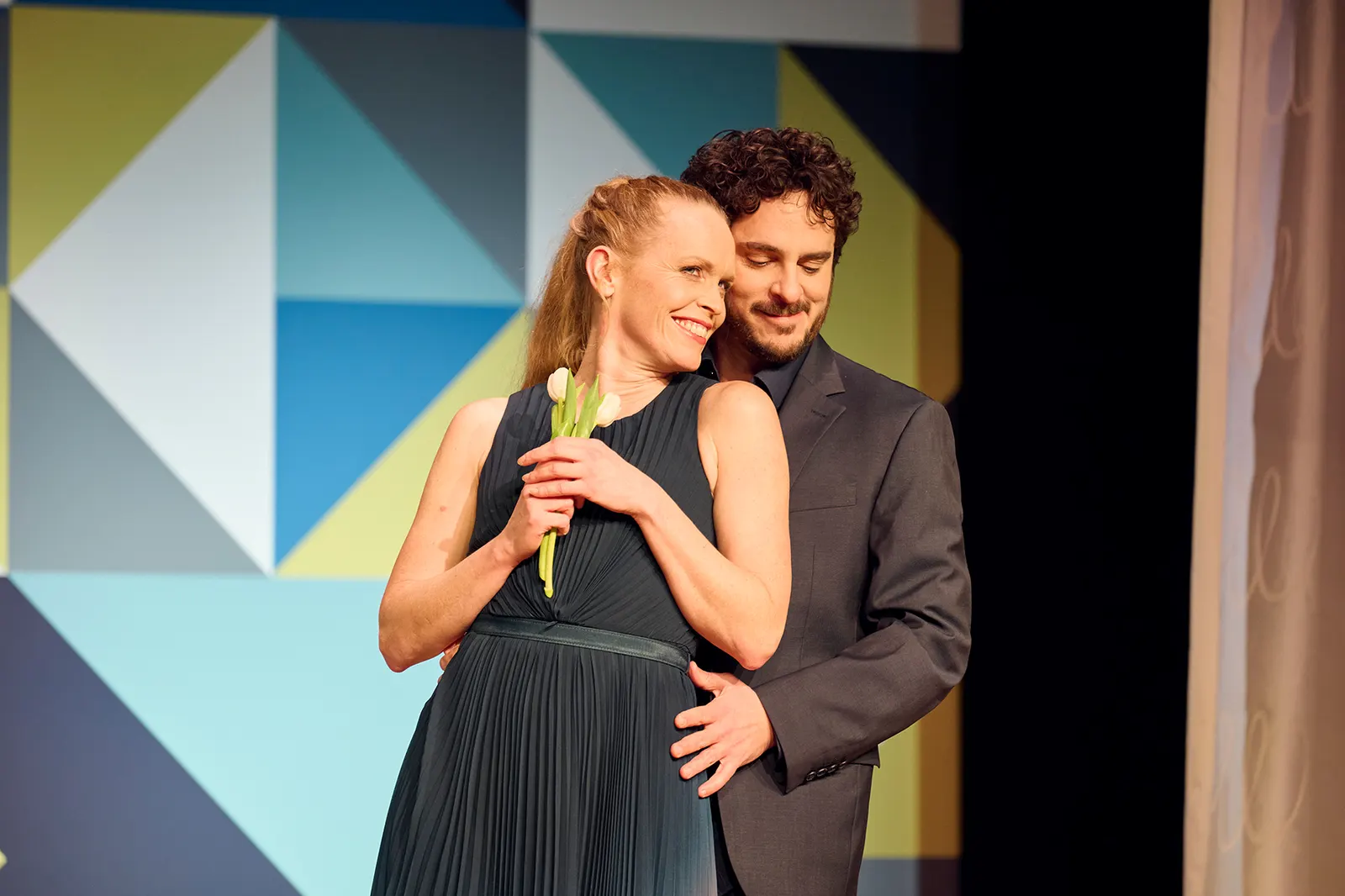 DAS ABSCHIEDSDINNER Komödie von Matthieu Delaporte und Alexandre de La Patellière Spielzeit 2024/2025 / Premiere: 17.1.2025 Stefanie Klimkait, Jörg Pauly Foto: Martin Sigmund