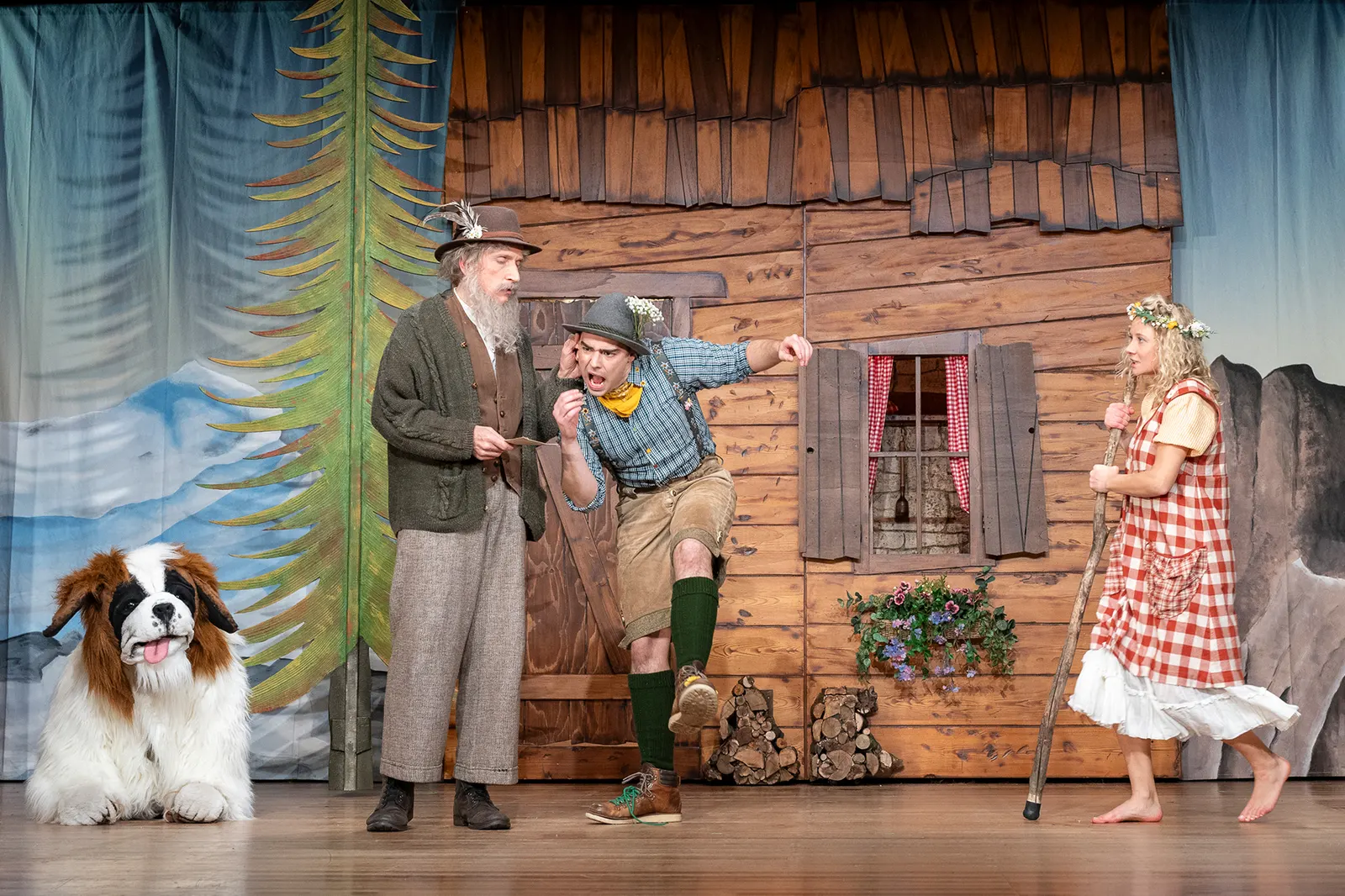 HEIDI Theaterstück nach Johanna Spyri von Jan Bodinus Spielzeit 2024/2025 / Premiere: 29.11.2024 Sabine Christiane Dotzer, Uwe-Peter Spinner, Luca Hämmerle, Farina Violetta Giesman…