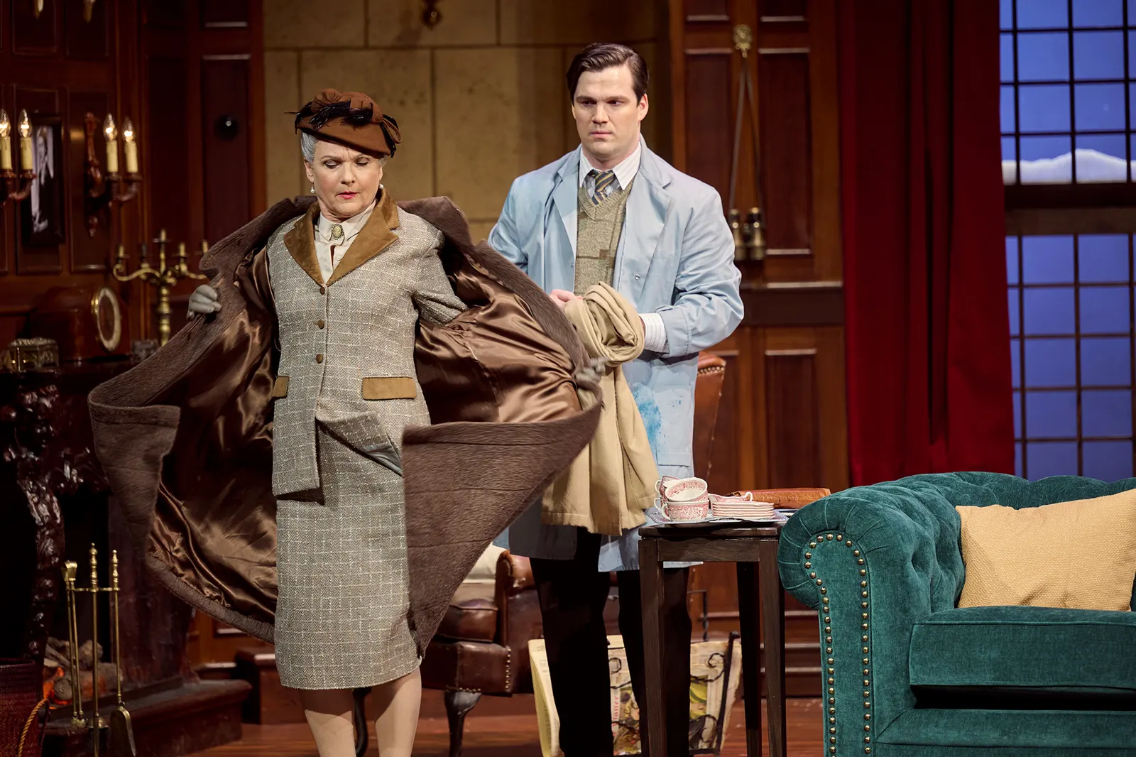 “Die Mausefalle” Krimi von Agatha Christie Spielzeit 2024/2025 / Premiere: 14.3.2025 Annette Mayer, Sebastian Volk Foto: Martin Sigmund