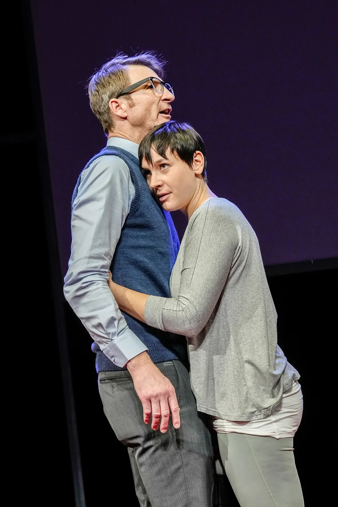 DIE TANZSTUNDE Schauspiel von Mark St. Germain Spielzeit 2023/2024 / Premiere: 2.2.2024 Heiko Ruprecht, Klara Pfeiffer Foto: Tobias Metz